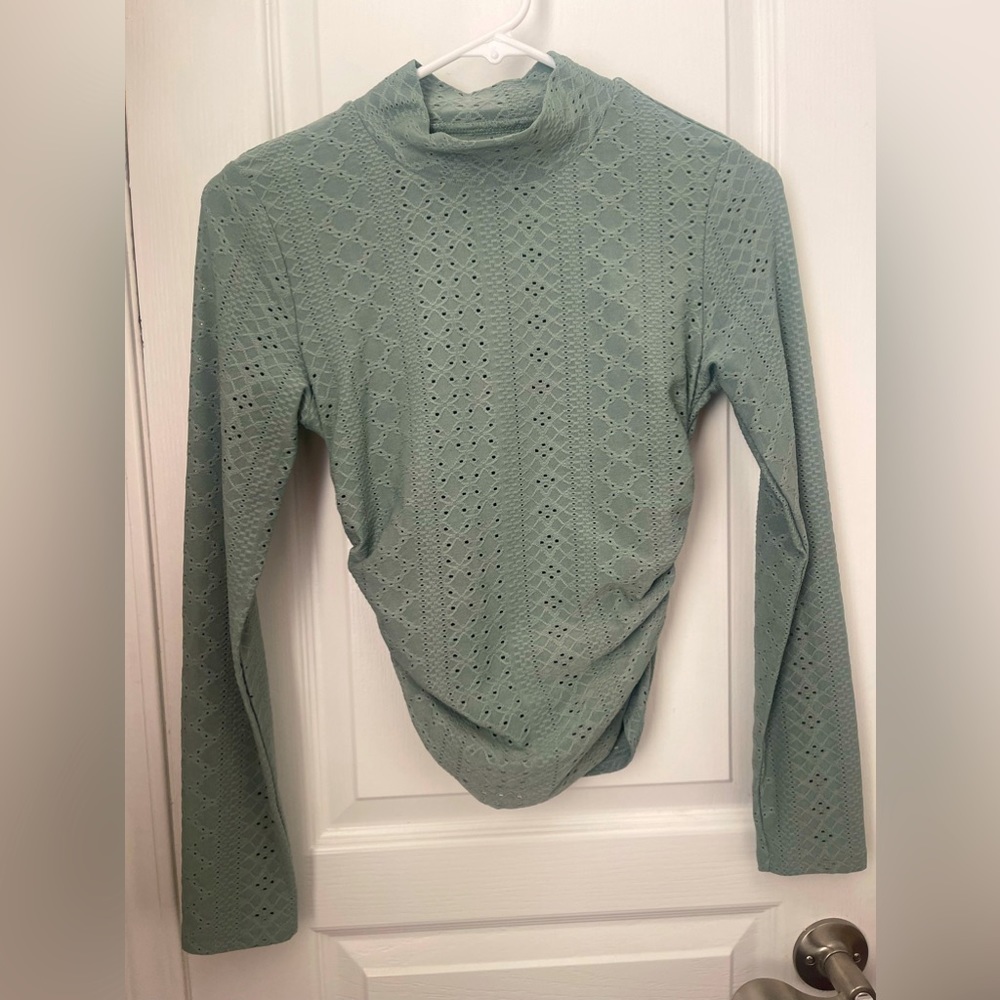 Shein in long sleeve top mesh style size small